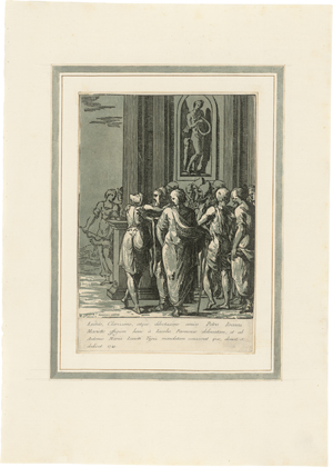 Lot 5320, Auction  127, Zanetti, Anton Maria, Eine Gruppe Männer und Frauen