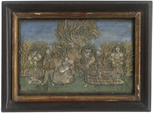 Lot 5323, Auction  127, Papierantiquitäten, 18. Jh. Barocke Collage: Fêtes Galantes