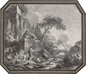 Lot 5327, Auction  127, Papierantiquitäten, Les Bergers Romains; Le Moineau Apprivoisé