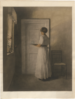 Lot 5355, Auction  127, Ilsted, Peter, Mädchen mit Tablett