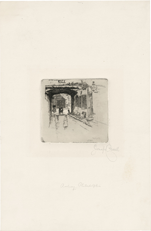 Lot 5365, Auction  127, Pennell, Joseph, The Alleyway, Philadelphia
