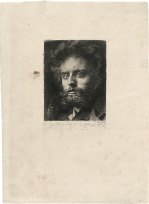 Lot 5381, Auction  127, Stauffer-Bern, Karl, Porträt Ludwig Kühn