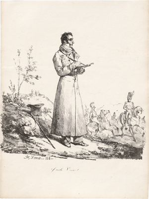 Lot 5382, Auction  127, Vernet, Horace, Carle Vernet, im Stehen zeichnend