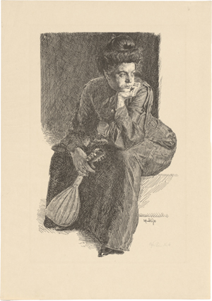 Lot 5392, Auction  127, Greiner, Otto, Nannina (Bildnis der Gattin des Künstlers)