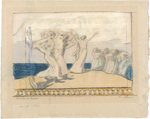 Lot 5398, Auction  127, Hofmann, Ludwig von, Festlicher Empfang