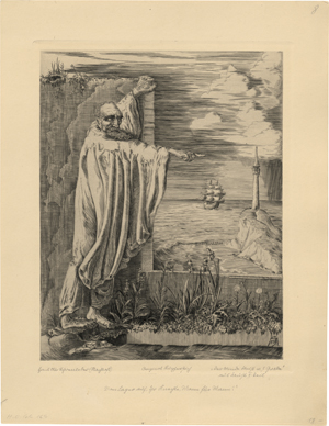 Lot 5418, Auction  127, Schönleber, Hans Otto, "Der blinde Faust vor seinem Grabe"