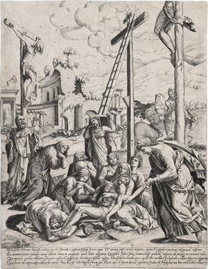 Lot 5447, Auction  127, Bos, Cornelis, Die Kreuzabnahme