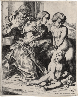 Lot 5450, Auction  127, Brebiette, Pierre, Die Hl. Familie mit dem Johannesknaben
