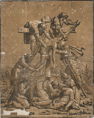 Lot 5462, Auction  127, Carpi, Ugo da, Die Kreuzabnahme
