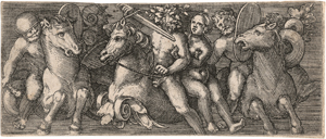Lot 5468, Auction  127, Claesz., Allaert - zugeschrieben, Ornament mit reitenden Soldaten, die eine Frau entführen