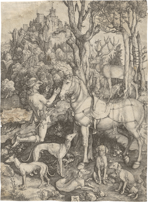 Lot 5483, Auction  127, Dürer, Albrecht, Der hl. Hubertus, auch Eustachius genannt