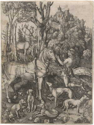 Lot 5502, Auction  127, Dürer, Albrecht - nach, Der hl. Hubertus, auch Eustachius genannt