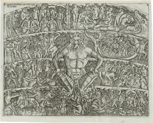 Lot 5510, Auction  127, Florentinisch, um 1490 (?). Inferno