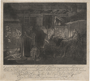 Lot 5519, Auction  127, Goudt, Hendrik, Jupiter und Merkur in der Hütte von Philemon und Baucis