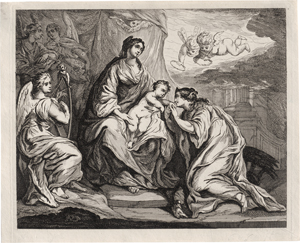 Lot 5559, Auction  127, Jode, Gerard de, Die Verlobung der hl. Katharina