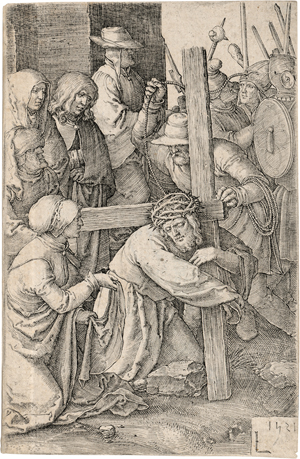 Lot 5570, Auction  127, Leyden, Lucas van, Die Kreuztragung