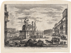 Lot 5599, Auction  127, Piranesi, Giovanni Battista, Veduta della Piazza di Monte Cavallo