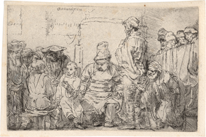 Lot 5609, Auction  127, Rembrandt Harmensz. van Rijn, Jesus unter den Schriftgelehrten sitzend