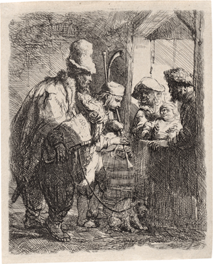 Lot 5615, Auction  127, Rembrandt Harmensz. van Rijn, Die wanderndem Musikanten