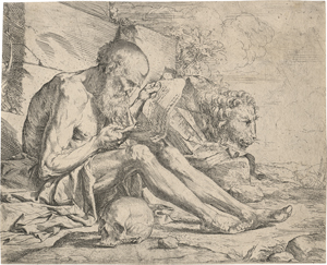 Lot 5627, Auction  127, Ribera, Jusepe de, Der hl. Hieronymus, lesend