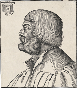 Lot 5645, Auction  127, Schön, Erhard - Schule, Bildnis Albrecht Dürer im Profil