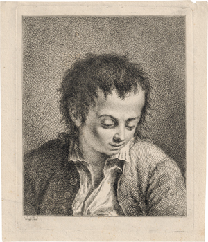 Lot 5670, Auction  127, Weiss, Bartholomäus Ignaz, Bildnis eines junbgen, nach unten blickenden Knaben