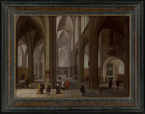 Los 6007 - Neefs II, Pieter - Innnenansicht einer gotischen Kathedrale - 1 - thumb