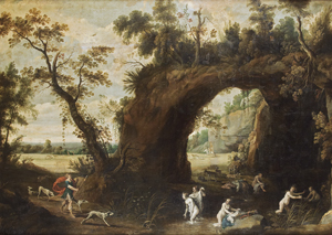 Lot 6013, Auction  127, Stalbemt, Adriaen van, Landschaft mit Diana und Aktaeon