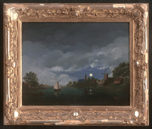 Los 6026 - Schepens, Joh. - Flusslandschaft im Mondschein - 1 - thumb