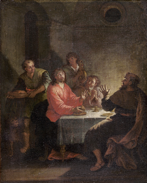 Lot 6028, Auction  127, Österreichisch, 18. Jh. Christus in Emmaus