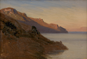 Lot 6071, Auction  127, Fries, Bernhard, Abendstimmung an der süditalienischen Küste