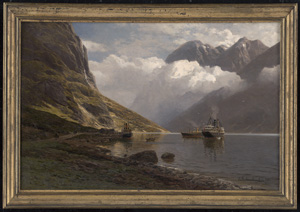 Los 6099 - Eckenbrecher, Themistokles von - Dampfschiffe an der Anlegestelle von Gudvangen im Nærøyfjord - 1 - thumb