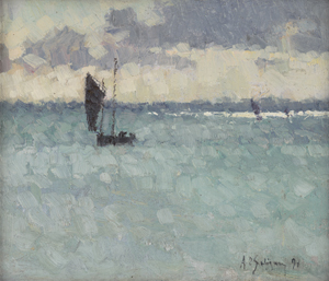 Lot 6160, Auction  127, Seligman, Adolphe Otto, Segelschiffe an der bretonischen Küste