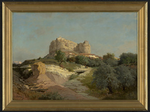 Los 6161 - Französisch - 2. H. 19. Jh. Der Felsen von Vitrolles in der Provence mit der Kapelle Notre-Dame-de-Vie und dem Sarazenen-Turm - 1 - thumb