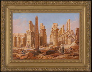 Los 6350 - Französisch oder Italienisch - um 1900. Die Ruinen von Karnak bei Luxor in Theben - 1 - thumb