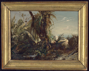 Los 6366 - Französisch - 1854. Palmenoase, im Mittelgrund eine Moschee - 1 - thumb
