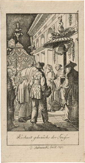 Lot 6394, Auction  127, Chodowiecki, Daniel Nikolaus, Hochzeitsgebräuche bei verschiedenen Völkern