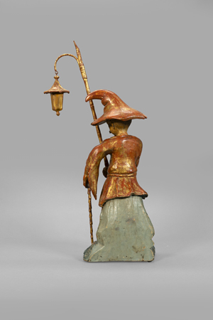 Los 6397 - Deutsch, wohl Sächsisch - 1. Hälfte 18. Jh. Figurine eines Chinese mit Kegelhut und Laterne - 1 - thumb