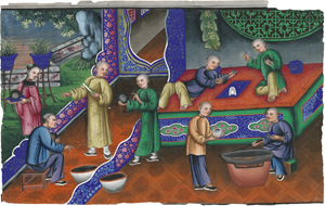 Los 6408 - China - 19. Jh. . Herrscherin mit junger Hofdame aus der Qing-Dynastie - 1 - thumb