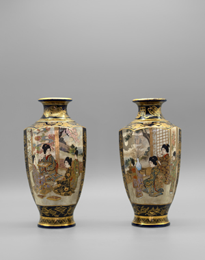 Lot 6418, Auction  127, Satsuma Vasen, Ein Paar Satsuma Vasen 
