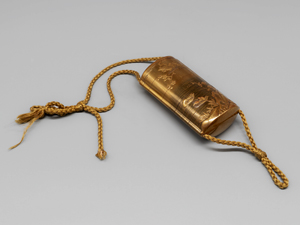 Lot 6422, Auction  127, Inrô, Inrô mit Enten und Kirschblütenzweig-Golddekor
