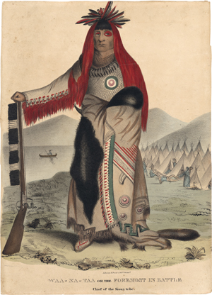 Lot 6452, Auction  127, Lewis, James Otto, Waa-Na-Taa or the Foremost in Battle / Chief of the Sioux tribe 