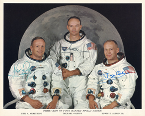 Lot 6477, Auction  127, NASA (National Aeronautics and Space Administration), Ende der 1960er Jahre. Neil Armstrong, Michael Collins und Buzz Aldrin - Die Astronauten der Apollo 11 Mission