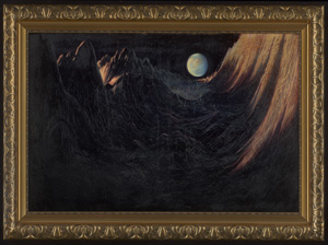 Los 6478 - Kranz, Wilhelm - Ideale Mondlandschaft: Blick aus einem Mondkrater auf die Erde - 1 - thumb