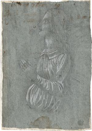 Lot 6502, Auction  127, Florentinisch, 16. odr 17.  Jh. Halbfigur eines Jünglings im Profil nach links