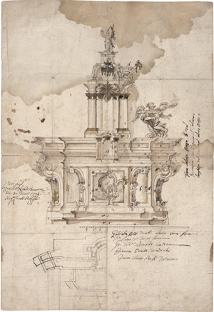 Lot 6509, Auction  127, Lombardisch, 1794. Alternativentwürfe für einen Hochaltar
