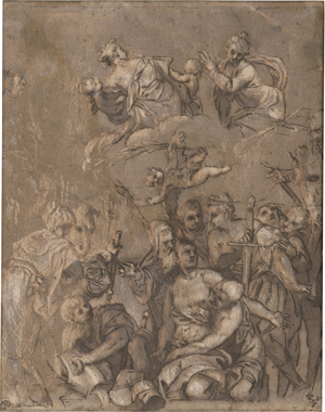 Lot 6517, Auction  127, Veronesisch, um 1600. Das Martyrium des hl. Georg