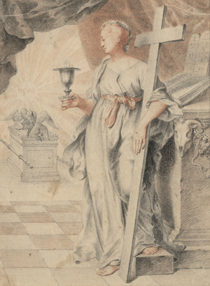 Lot 6537, Auction  127, Niederländisch, um 1620. Allegorie des Glaubens