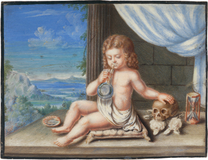 Lot 6541, Auction  127, Niederländisch, um 1600. Quis evadet? - Wer kann entrinnen? (Homo Bulla)