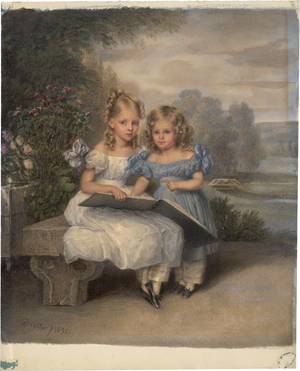 Lot 6637, Auction  127, Dietler,  Johann Friedrich, Die Geschwister Ernestine und William Huber